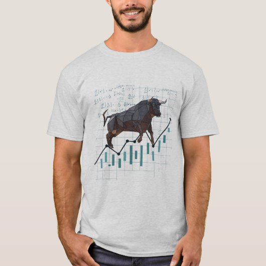 Bull Market Chart T-Shirt (Voorkant)