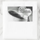 Bull Market Crash Humor Rechthoekige Sticker (Tas)