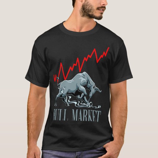 Bull Market Stocks Investing T-shirt (Voorkant)