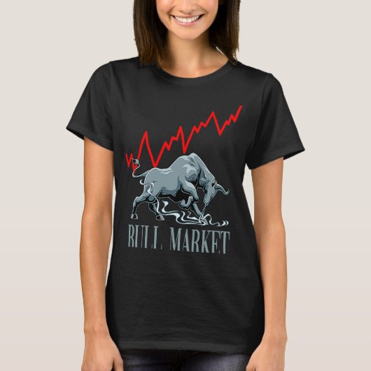 Bull Market Stocks Investing T-shirt (Voorkant)