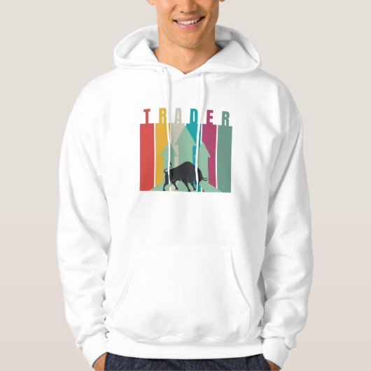 Bull market Trader | Eenvoudig ontwerp Hoodie (Voorkant)
