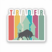 Bull market Trader | Simple design  Sticker (Voorkant)