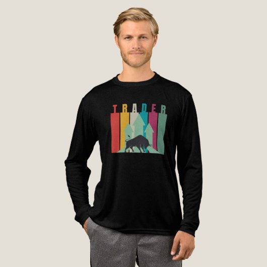 Bull market Trader | Simple design Tri-Blend Shirt (Voorkant)