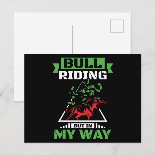 Bull Market Trading Investing Briefkaart (Voorkant / Achterkant)