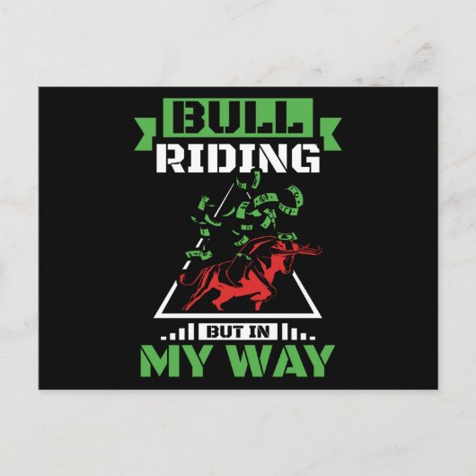 Bull Market Trading Investing Briefkaart (Voorkant)