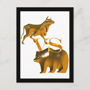 Bull Market Vs Beer Market Briefkaart