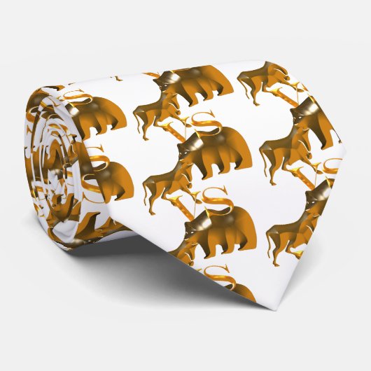 Bull Market Vs Beer Market Stropdas (Opgerold)