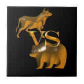 Bull Market Vs Beer Market Tegeltje (Voorkant)