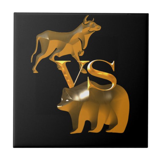 Bull Market Vs Beer Market Tegeltje (Voorkant)
