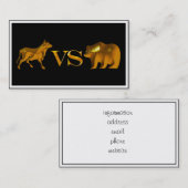 Bull Market Vs Beer Market Visitekaartje (Voorkant / Achterkant)