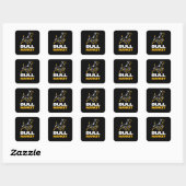 Bull Markt Aandelenhandelaar Wallstreet Investor Vierkante Sticker (Vel)