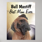 Bull Mastiff Best Mam Poster (Voorkant)