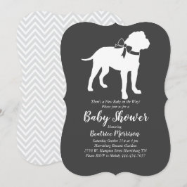 Bull Mastiff Dog Baby shower Geslacht Neutraal Kaart