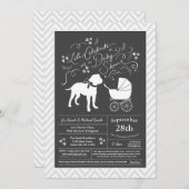 Bull Mastiff Dog Baby shower Kaart (Voorkant / Achterkant)
