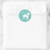 Bull Mastiff Dog Puppy Bullmastiff Ronde Sticker (Tas)