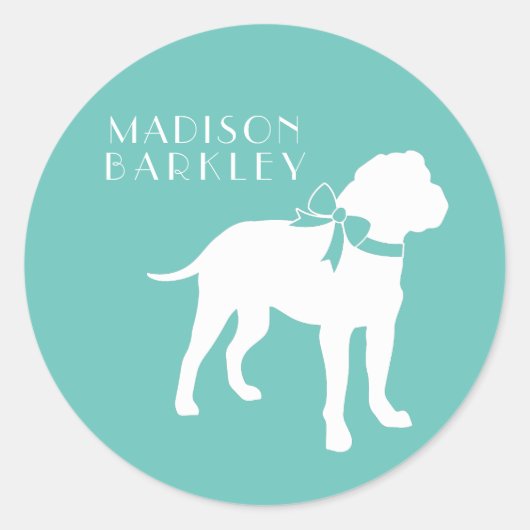 Bull Mastiff Dog Puppy Bullmastiff Ronde Sticker (Voorkant)