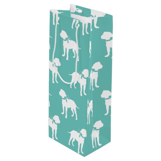 Bull Mastiff Dog Puppy Bullmastiff Wijn Cadeautas (Voorkant Gekanteld)