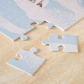 Bull Mastiff Dog Winter Wonderland Kerstvreugde Legpuzzel (Zijkant)