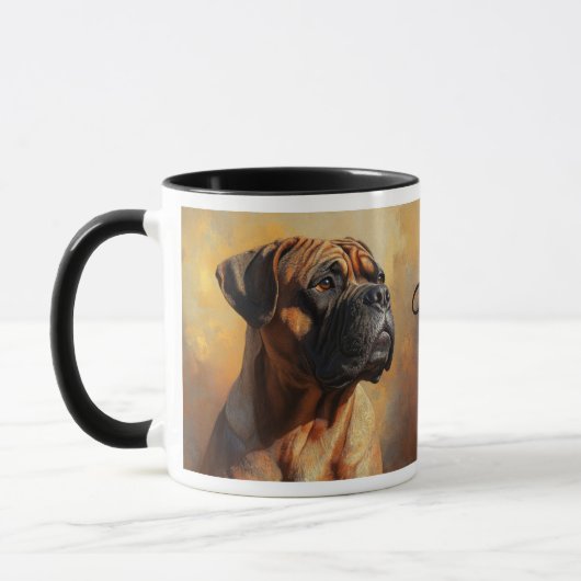 Bull Mastiff Hond Portret Mok (Links)