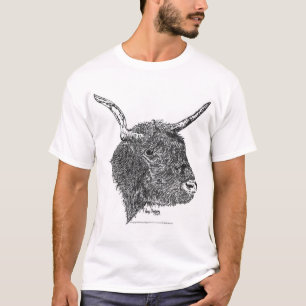 Bull met hormonen Pen en inkttekening T-shirt
