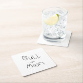 Bull Moon "Red Days"-Onderzetter Kartonnen Onderzetters (Insitu)