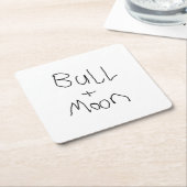 Bull Moon "Red Days"-Onderzetter Kartonnen Onderzetters (Schuin)