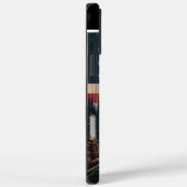 Bull Moose Amerikaanse vlag kunst Case-Mate iPhone Case (Achterkant / Rechts)