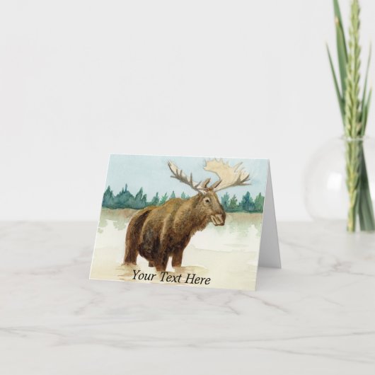Bull Moose Bedankkaart (Voorkant)