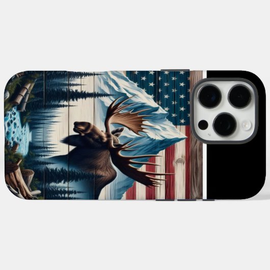 Bull Moose & Berg Case-Mate iPhone Case (Achterkant (horizontaal))