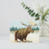Bull Moose Briefkaart (Staand voorkant)