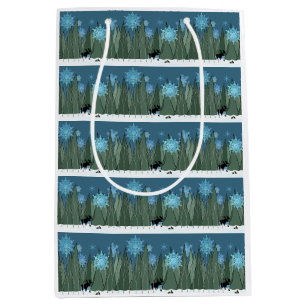 Bull Moose, Bunnies en Snowflakes Medium Cadeauzakje