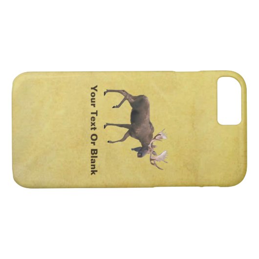Bull Moose Case-Mate iPhone Case (Achterkant (Horizontaal))