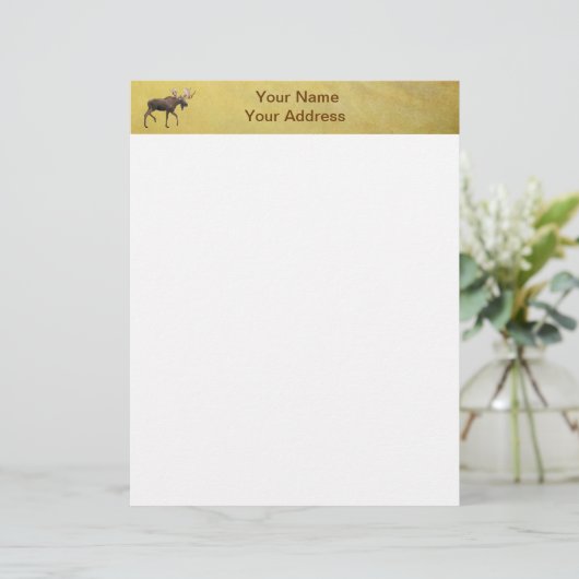 Bull Moose Custom Briefhoofd (Staand voorkant)