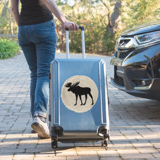 Bull Moose Dier Natuur Rustiek Sticker (Koffer Insitu)