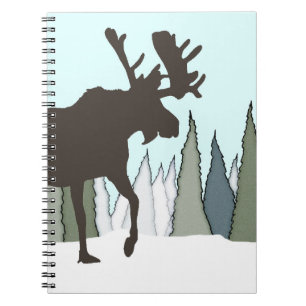 Bull Moose en het bos Notitieboek