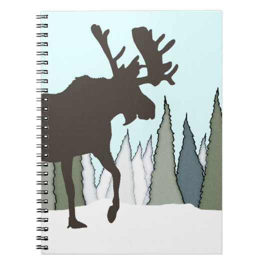 Bull Moose en het bos Notitieboek (Voorkant)