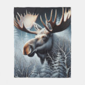 Bull Moose Fleece Deken (Voorkant)