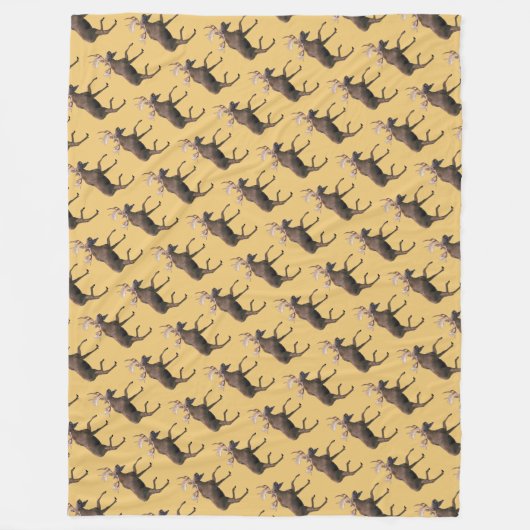Bull Moose Fleece Deken (Voorkant)