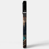 Bull Moose houtsnijwerk Case-Mate iPhone Case (Achterkant / Links)