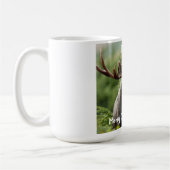 Bull Moose in Santa Hat   Koffiemok (Links)