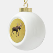 Bull Moose Keramische Bal Ornament (Rechts)