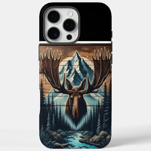 Bull Moose Mountain aansteker Case-Mate iPhone Case (Achterkant)