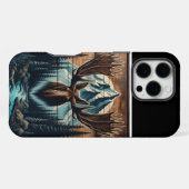 Bull Moose Mountain aansteker iPhone Hoesje (Achterkant horizontaal)
