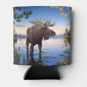 Bull Moose Mountain River Scene Koelbox Blikjeskoeler (Voorkant)