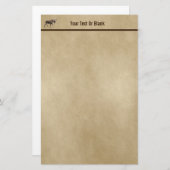 Bull Moose op oud papier (Voorkant / Achterkant)