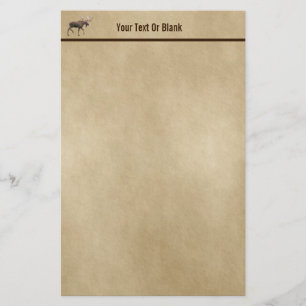 Bull Moose op oud papier