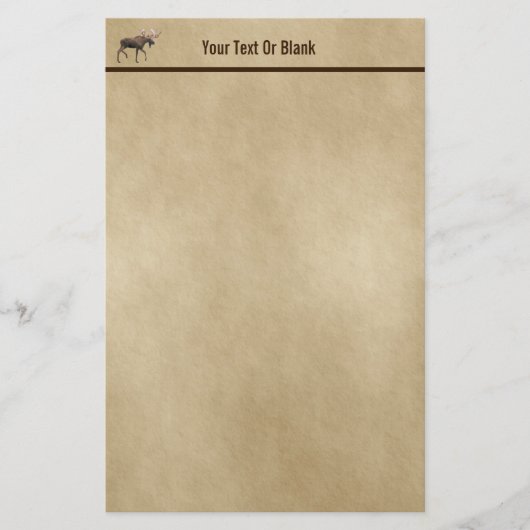 Bull Moose op oud papier (Voorkant)