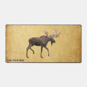 Bull Moose op oud papier Bureaumat (Voorkant)