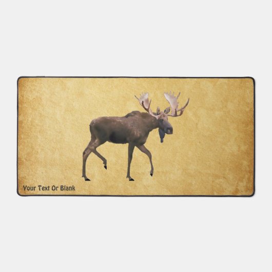 Bull Moose op oud papier Bureaumat (Voorkant)