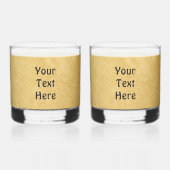 Bull Moose op oud papier Whisky Glas (Achterkant)